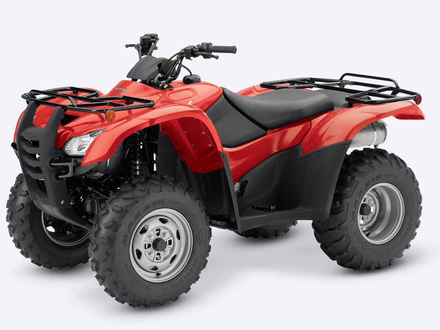 Front three-quarter, left facing Fourtrax 420.