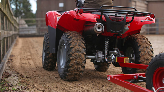 Rear view of Fourtrax 420.