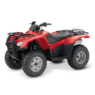 Front three-quarter, left facing Fourtrax 420.