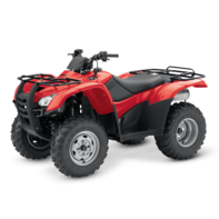 Front three-quarter, left facing Fourtrax 420.