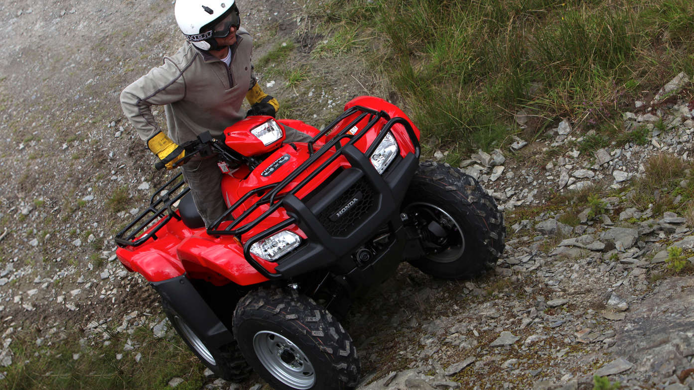 Foreman being used by model, field location.