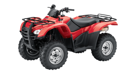 Front three-quarter left facing Fourtrax 420.