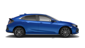 Honda Civic 5 door red.