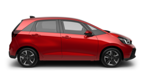 Honda Jazz Hybrid white.