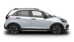 Honda Jazz Hybrid white.