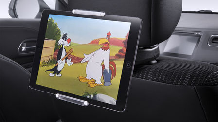 Back of car seat with tablet 