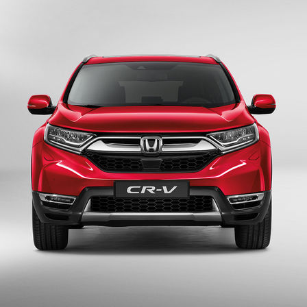Front facing Honda CR-V.