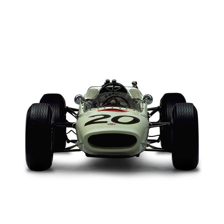 Front facing Honda Formula One Racing car.