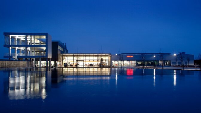 Shot of the Honda Academy.