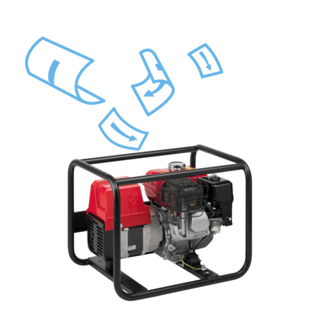 Generator brochure illustration.