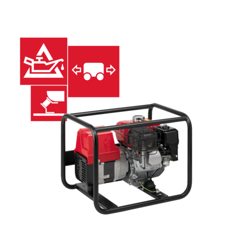 Generator specifications illustration.