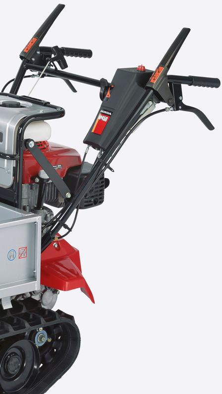 Close up of power carrier levers.