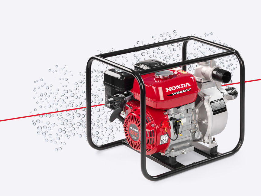 Close up of high flow rate water pump.