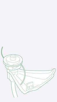 Illustration of Brushcutter head.