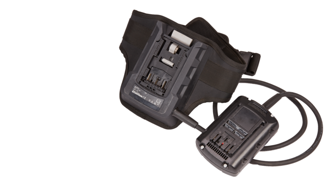 Honda cordless belt with adjustments controls.