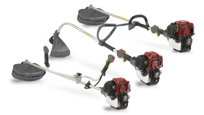 3x left facing brushcutters.