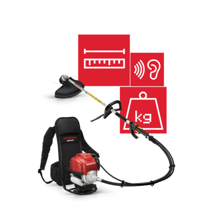 Brushcutters specification illustration.