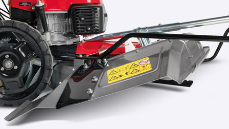 Close up of Grass Cutter floating cutter deck.