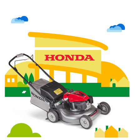 Side view, right facing lawnmower, dealer illustration.