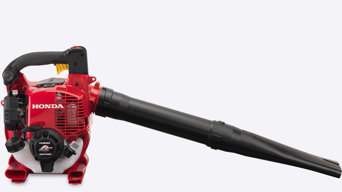 Side view of leafblower.