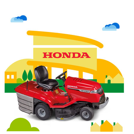 Ride-on side view, right facing, dealer illustration.