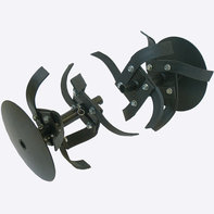 Close up of side discs.