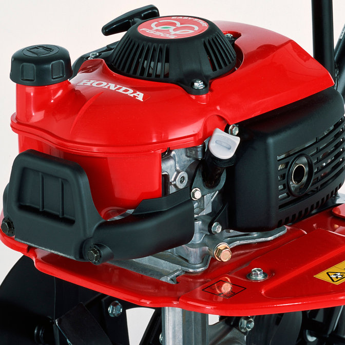 Close up of Mini tiller engine.