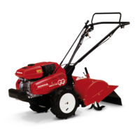 Front three-quarter, left facing Rotary tiller.