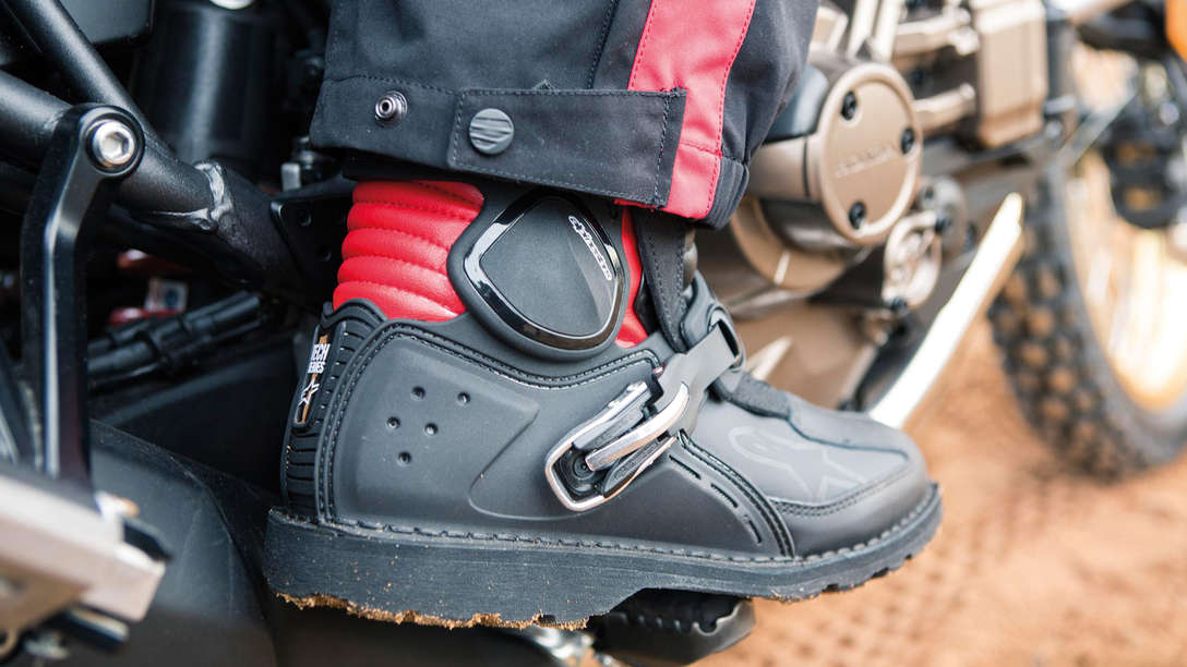 Close-up side view of Adventure boot