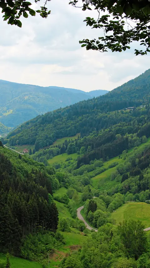 Highway at the european alps - near garmisch-partenkirchen