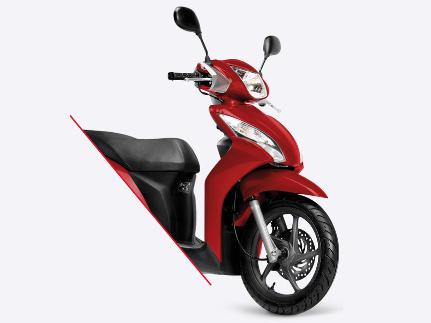 Front three-quarter facing Vision motorcycle.