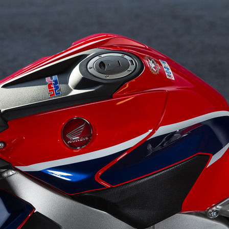 Close up of Honda Fireblade ignition.