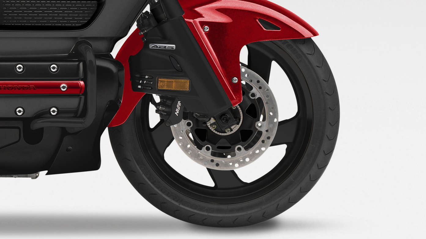 Front wheel close-up.