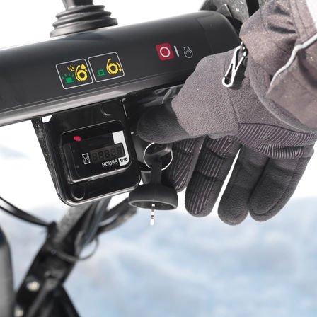 Close up of controls.