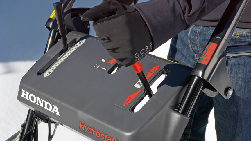 Close up of single lever.