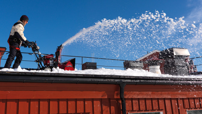 7 Series being used by model on top of roof.