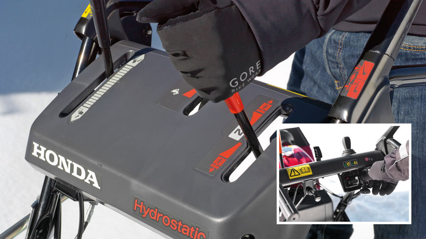 Close up of single lever.