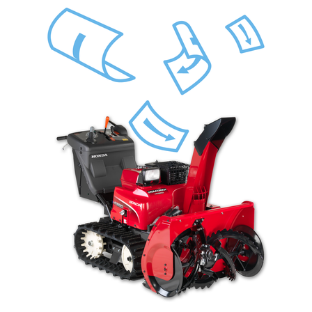 Snowthrower brochure illustration.