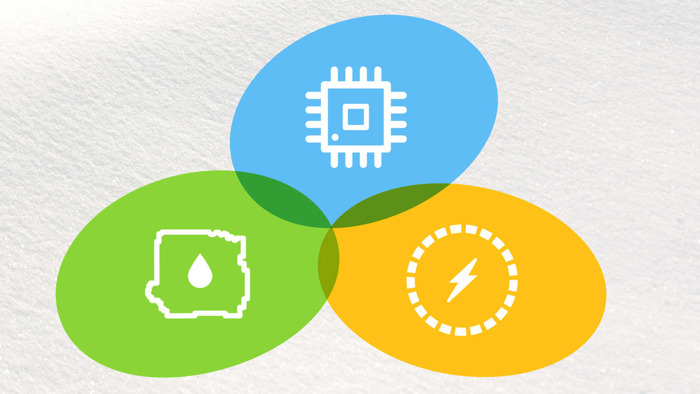 Hybrid technology illustration.