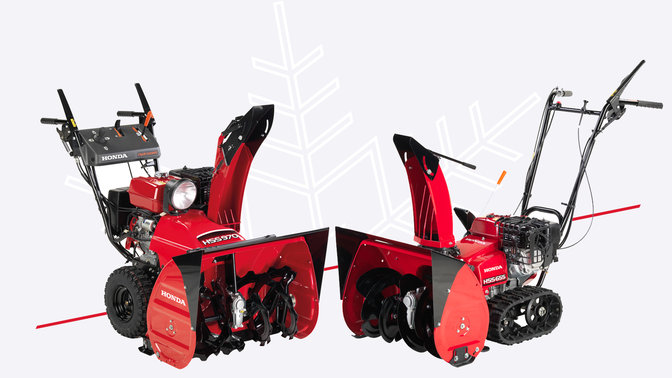 2x Honda Snowthrowers.